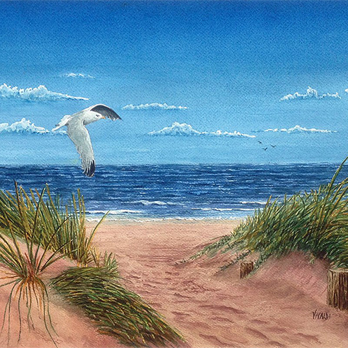 Ocean Dunes painting