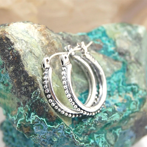 Susan McDonough sterling hoops